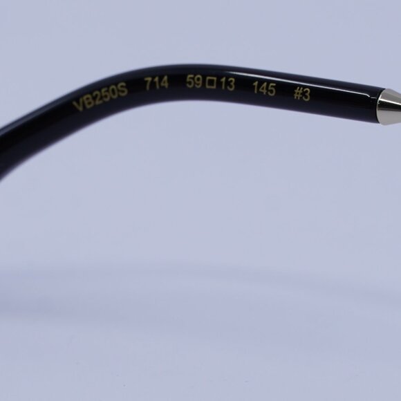 Victoria Beckham VB250S 714 Sunglasses Gold Rectangle Frame, Grey Lenses - Picture 8 of 10